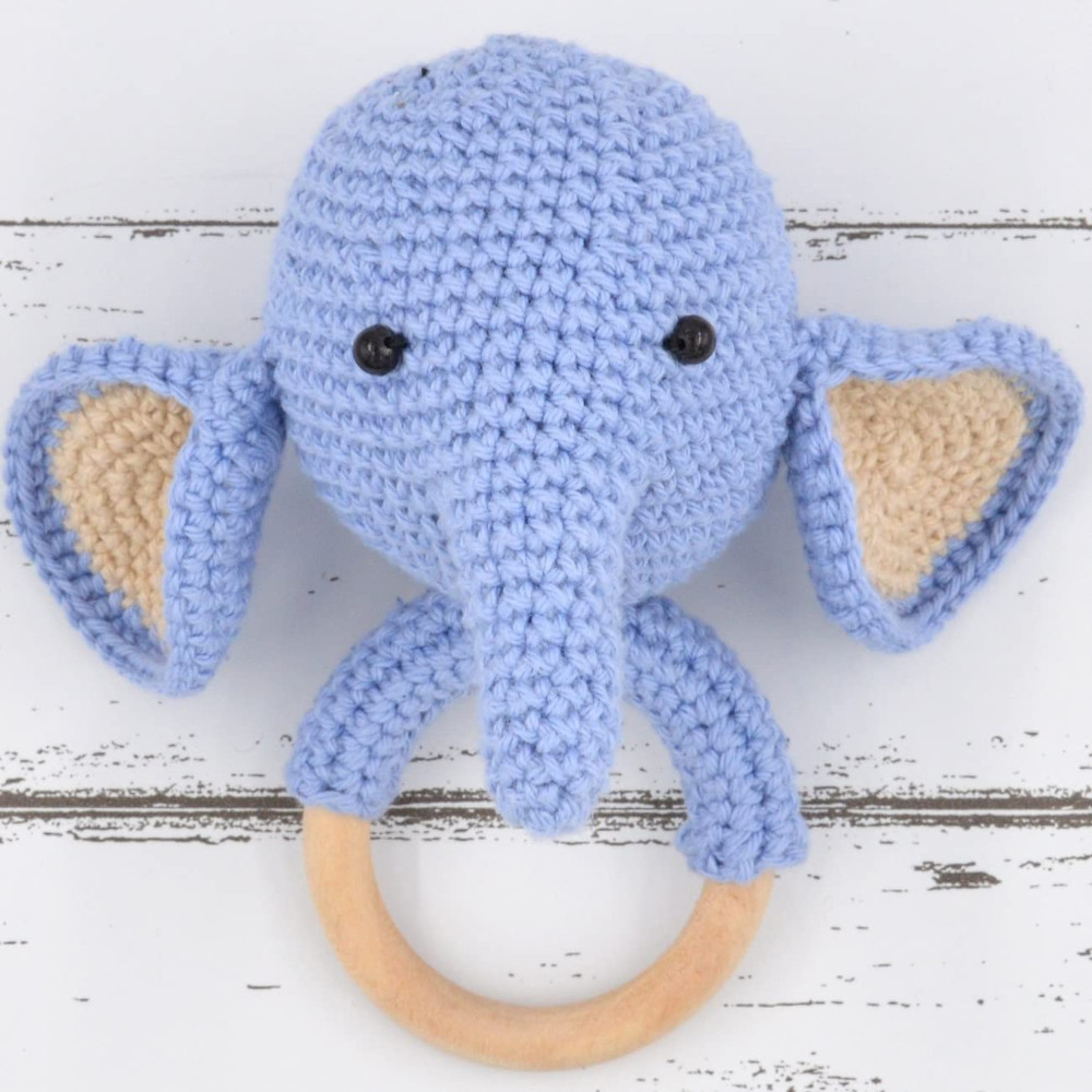 Crochet Elephant Rattle