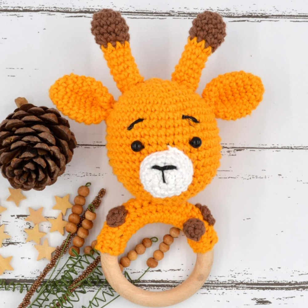 Crochet Giraffe Rattle