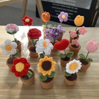 Crochet Woolen Flower